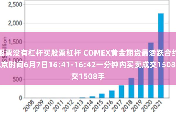 股票没有杠杆买股票杠杆 COMEX黄金期货最活跃合约北京时间6月7日16:41-16:42一分钟内买卖成交1508手