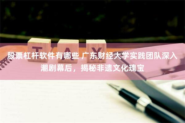 股票杠杆软件有哪些 广东财经大学实践团队深入潮剧幕后，揭秘非遗文化瑰宝